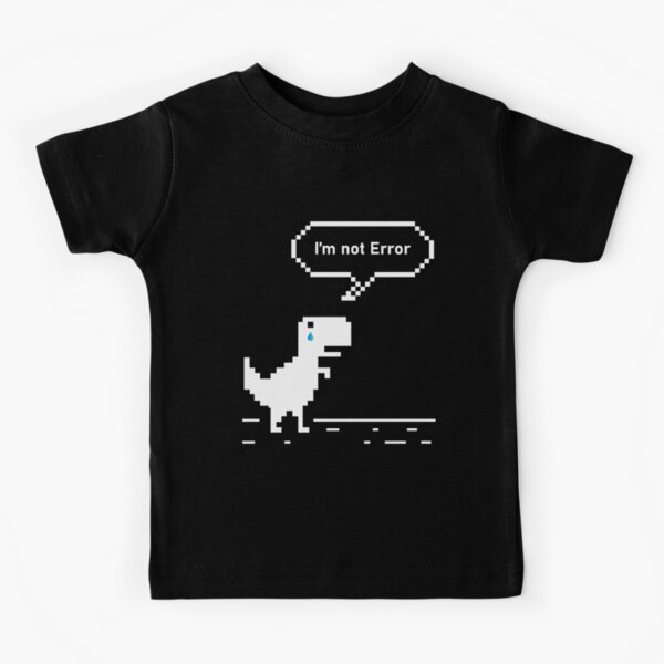 You are Offline Chrome Dinosaur 8 bit Dinosaur Chrome Developer Masks  Stickers T Shirts Christmas Gift Thanksgiving Gift Halloween Tech Geek  Programming Nerd Funny Black Kids T-Shirt for Sale by DiM Store