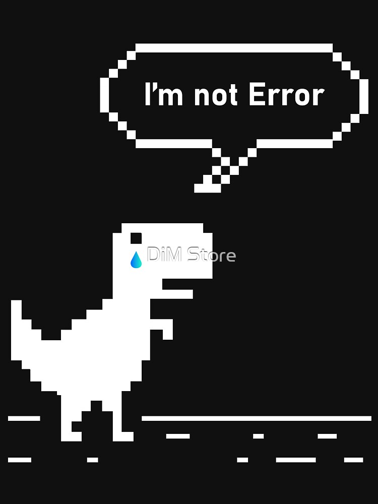 Google Offline Dinosaur Game Essential T-Shirt for Sale by DannyAndCo