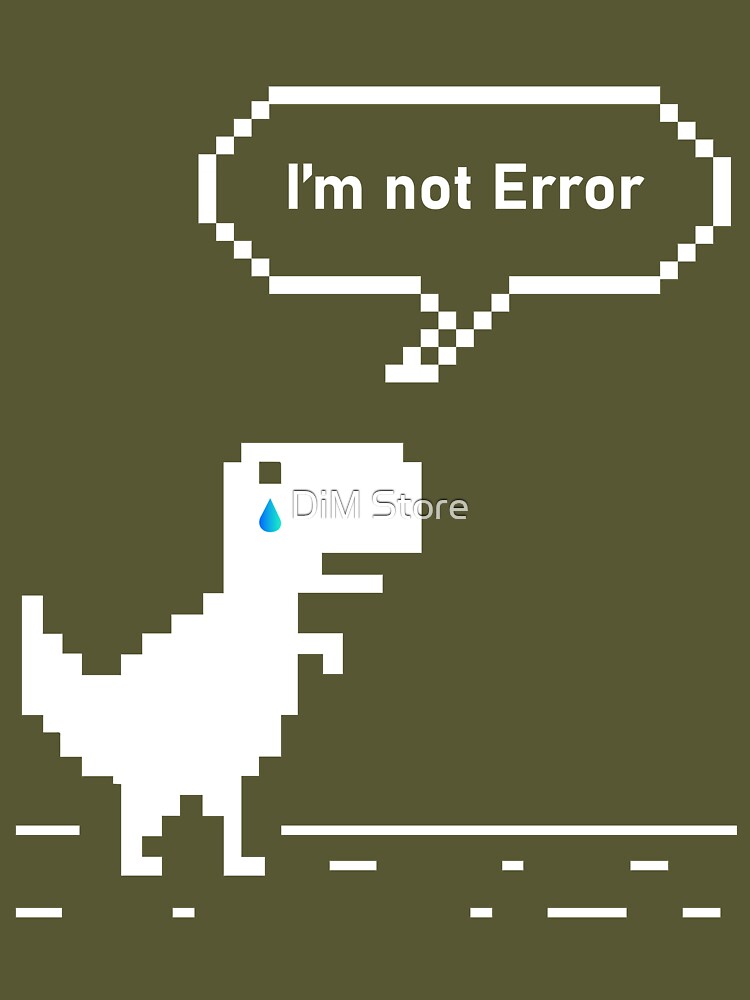 You are Offline Chrome Dinosaur 8 bit Dinosaur Chrome Developer Masks  Stickers T Shirts Christmas Gift Thanksgiving Gift Halloween Tech Geek  Programming Nerd Funny Black Kids T-Shirt for Sale by DiM Store