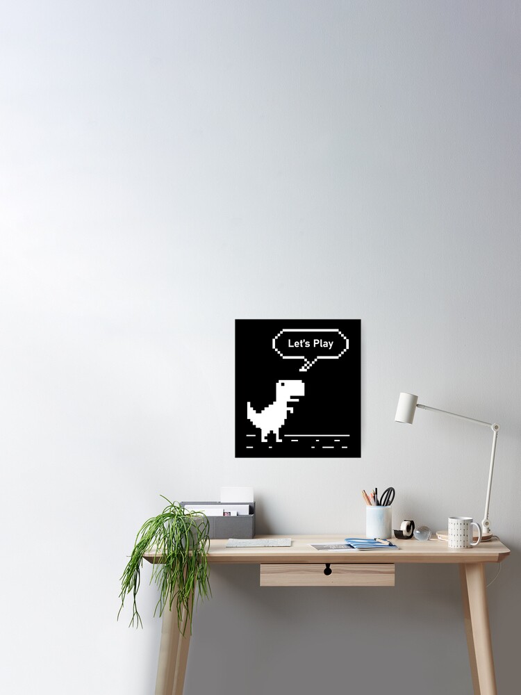 T-Rex Run Pixel Art Magnet Offline Dino 8 bit Chrome -  Portugal