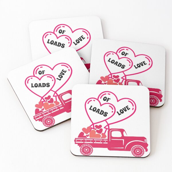 Item preview, Loads of Love Valentine T-shirt, Love Shirt Gift Pickup Truck T-Shirt  designed and sold by HippyTees.