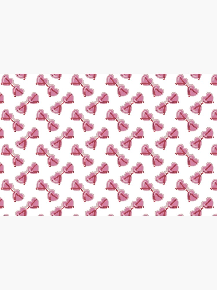 Sweet Lolita Pixel Art Bubblegum Pink Heart Sunglasses by evenstarhancock