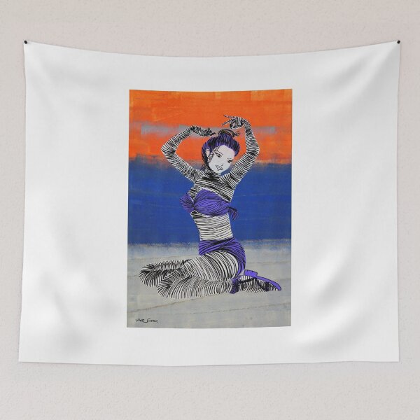 Item preview, Lady Dancer Poses By ArtGuru 9967 - Acrylic On Paper designed and sold by Art Guru.