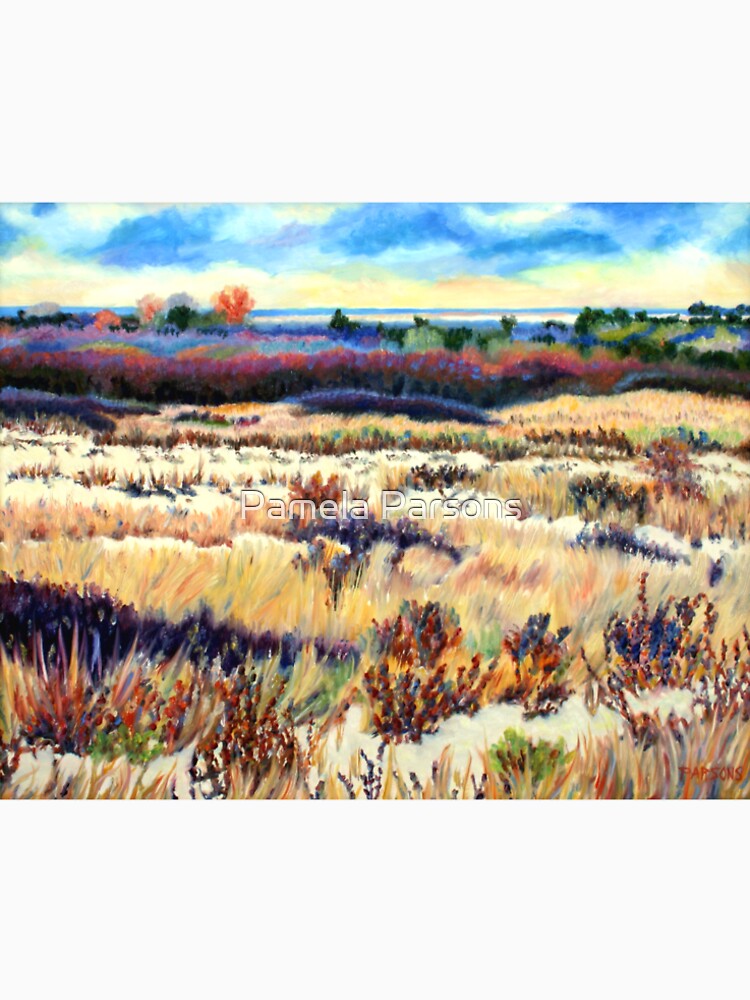 Winter Dunes, Long Beach Island, New Jersey, Jersey Shore, from impressionist oil painting by Pamela Parsons by parsonsp