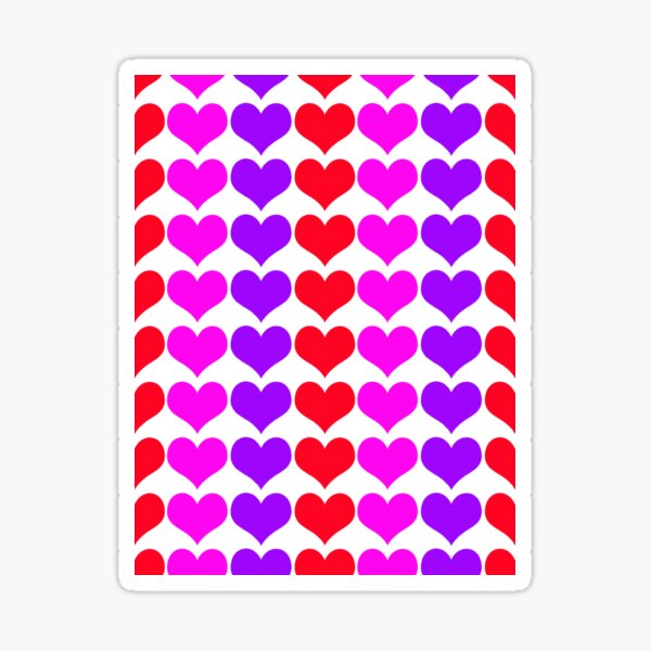 Item preview, Bright Hearts Print White Background designed and sold by Sharon Schwalbe.