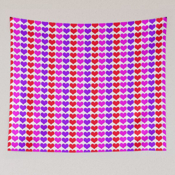 Item preview, Bright Hearts Print White Background designed and sold by Sharon Schwalbe.