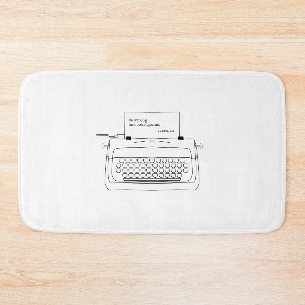Item preview, Be Strong And Courageous Vintage Typewriter Text designed and sold by kalisteananda.