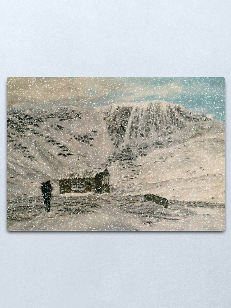 Alternate view of Snowy Scottish Highlands - Wall Art Metal Print