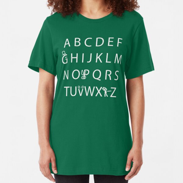 Canadian Alphabet Slim Fit T-Shirt