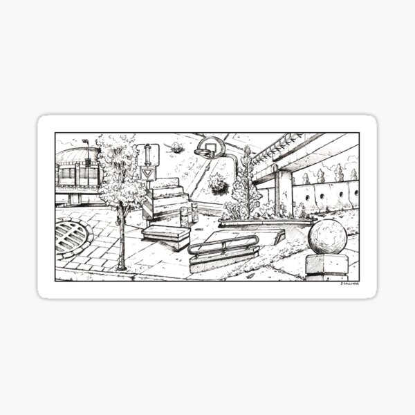 Vancouver Illustration - Expo Boulevard/Stadium Sticker
