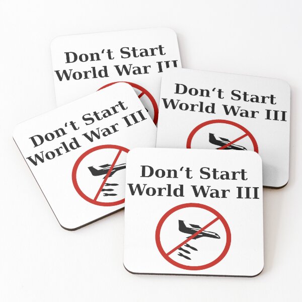 Item preview, Stop World War 3 designed and sold by AkraidaxDesign.