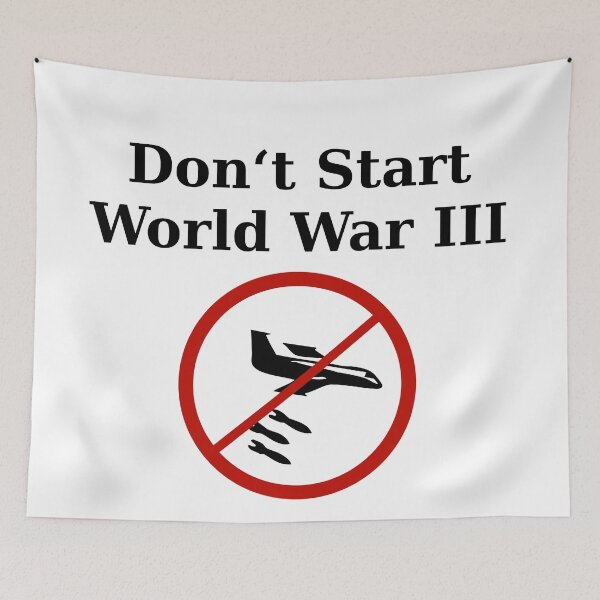 Item preview, Stop World War 3 designed and sold by AkraidaxDesign.