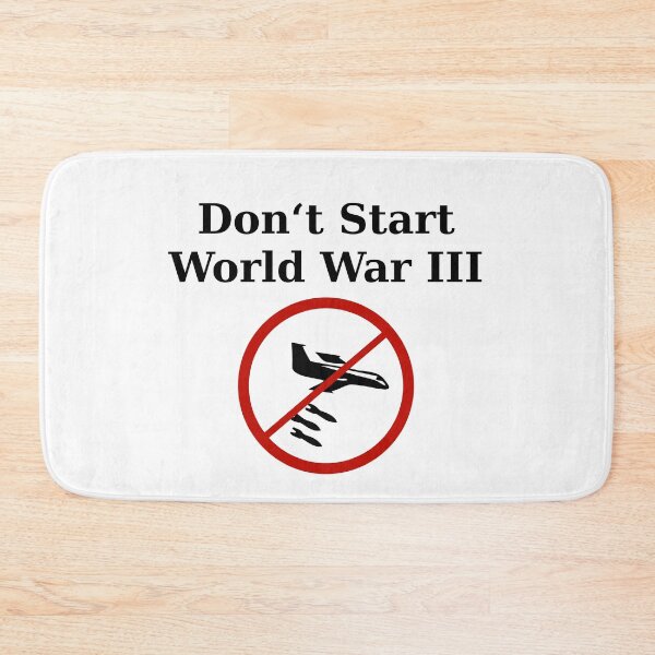 Item preview, Stop World War 3 designed and sold by AkraidaxDesign.