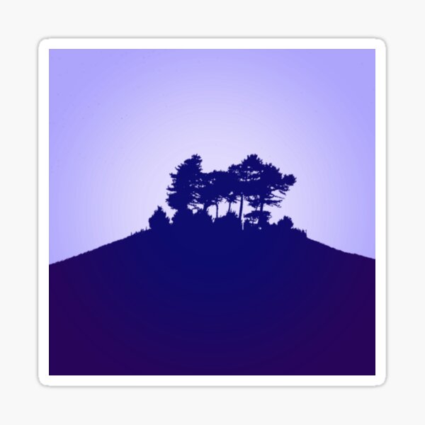 Colmers Hill Blue Dorset Landmarks Sticker For Sale By Ijstanding