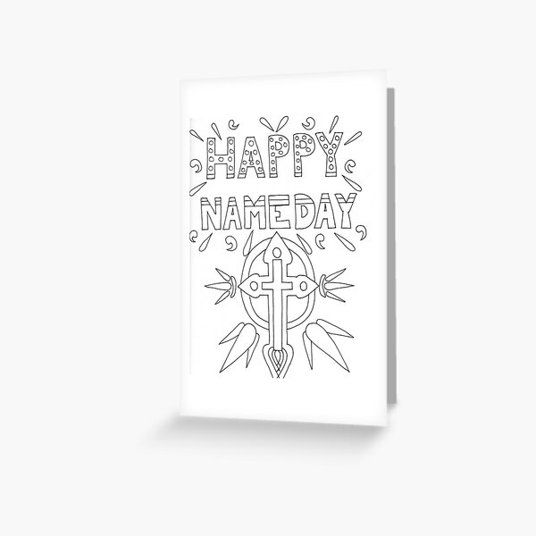 Happy Name Day Greeting Card