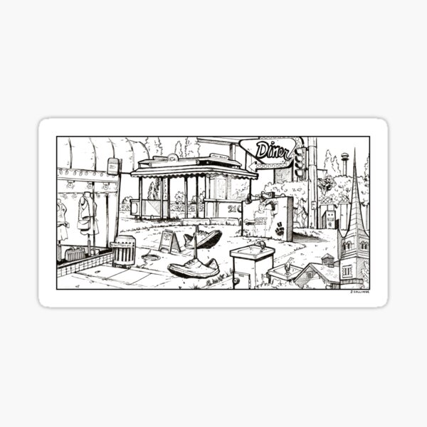Vancouver Illustration - Mount Pleasant Sticker