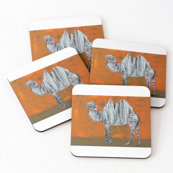 Item preview, White Camel By ArtGuru 9982 - Acrylic On Paper designed and sold by Art Guru.