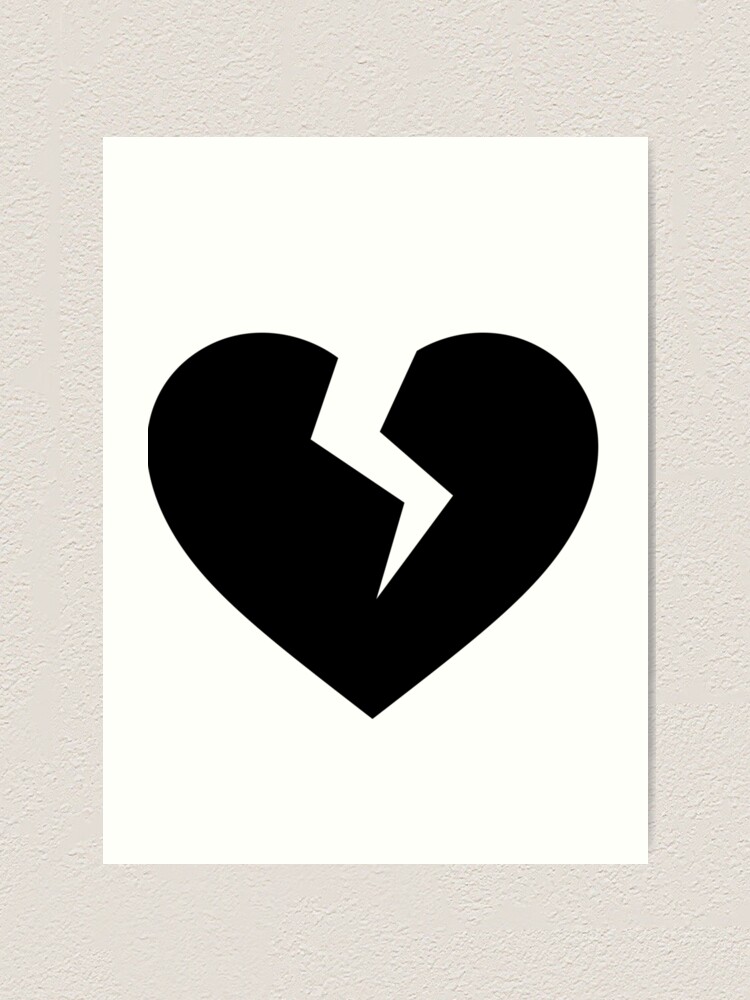 Schwarzes Herz Kunstdruck Von Kevinmtshakaza Redbubble