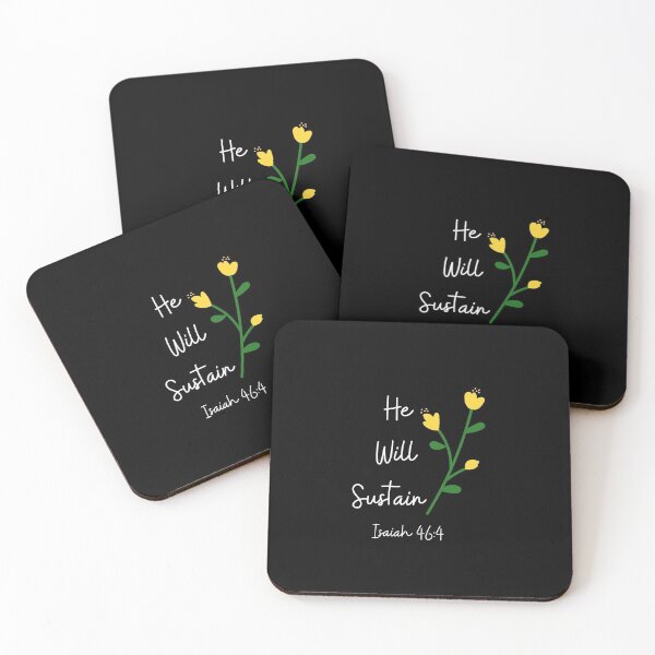 Item preview, He Will Sustain Faith Hope Religion Christianity Cute Funny Gift Sarcastic Happy Fun Introvert Awkward Geek Hipster Silly Inspirational Motivational Birthday Present designed and sold by EpsilonEridani.