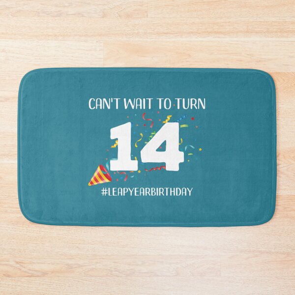 Item preview, Funny Leap Year 56th Birthday Leapling Can't Wait to Turn 14 design designed and sold by doodabobs.