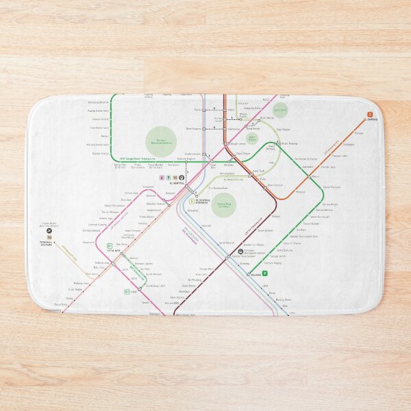 Item preview, Kuala Lumpur Metro Map designed and sold by Jug Cerovic.