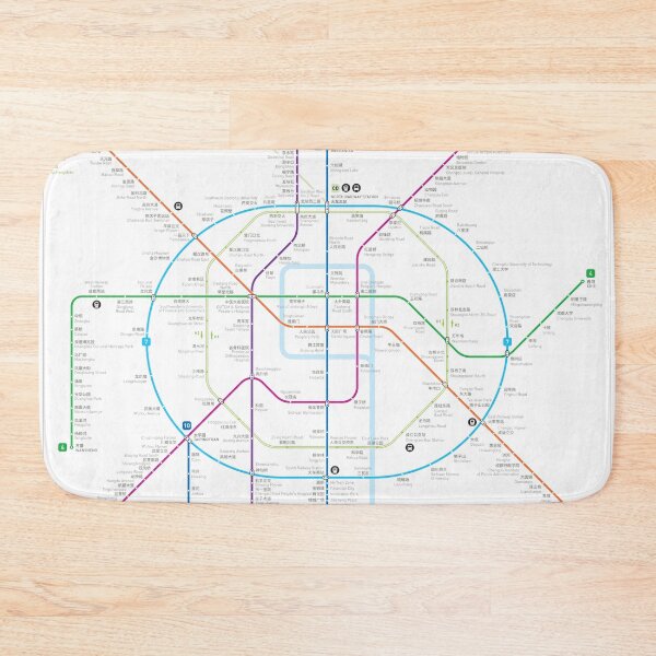 Item preview, Chengdu metro map designed and sold by Jug Cerovic.