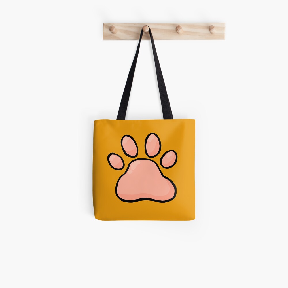 Cartoony Cat's Paw Tote Bag