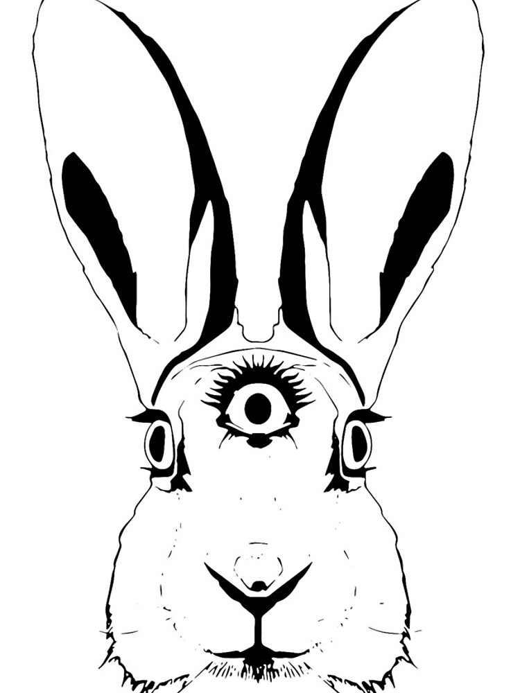 Thumbnail 4 of 4, iPhone Case, Three-Eyed Rabbit designed and sold by ShumJules.
