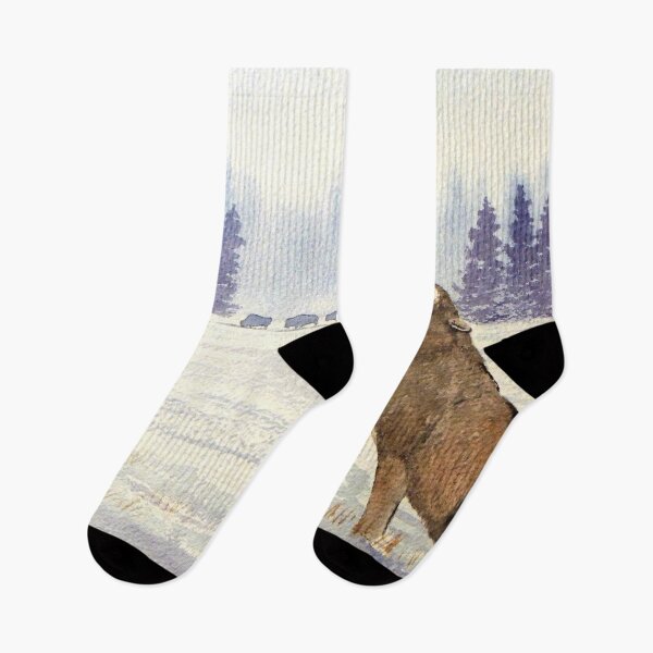 Item preview, Howling Wolves In Grand Teton National Park designed and sold by William Holkham.