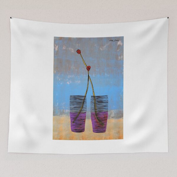 Artikelvorschau, Two Cups By ArtGuru 0010 - Acrylic On Paper entworfen und verkauft von Art Guru.