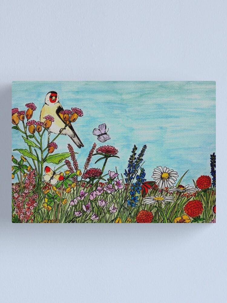 Thumbnail 1 of 3, Canvas Print, Flower Meadow - Wall Art designed and sold by EuniceWilkie.