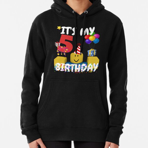 Roblox Noob Birthday Boy It S My 8th Birthday Fun 8 Years Old Gift T Shirt Pullover Hoodie By Smoothnoob Redbubble - black hoodie old roblox