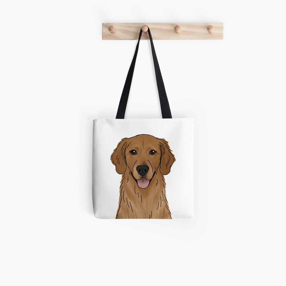 golden retriever tote bag