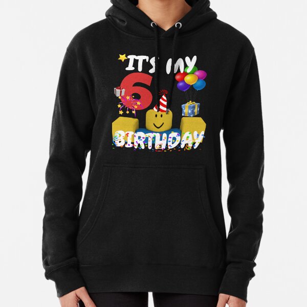 Roblox Noob Birthday Boy It S My 5th Birthday Fun 5 Years Old Gift T Shirt Pullover Hoodie By Smoothnoob Redbubble - roblox old hoodie