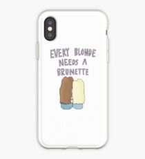 JEDE BLONDE BRAUCHT EINE BRUNETTE iPhone-Hülle & Cover