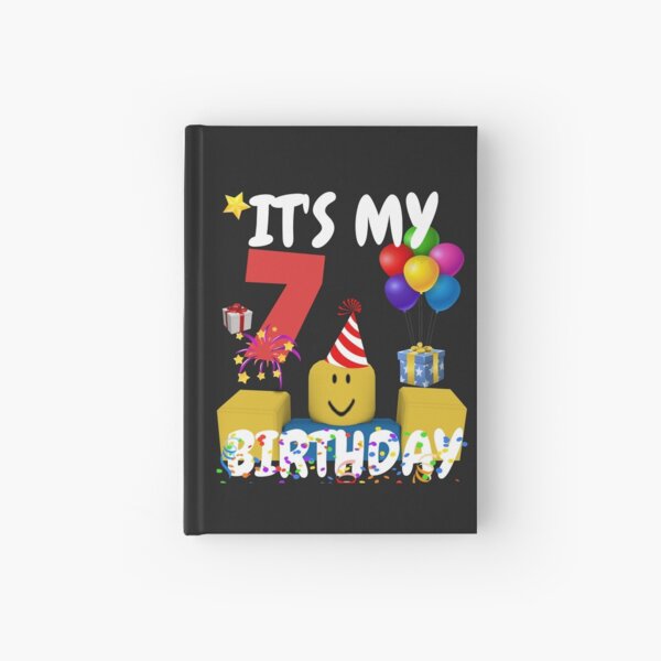 Roblox Noob Birthday Boy It S My 5th Birthday Fun 5 Years Old Gift T Shirt Hardcover Journal By Smoothnoob Redbubble - event how to get the incredibles 2 backpack roblox