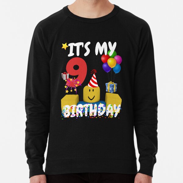 9th Birthday For Boys Sweatshirts Hoodies Redbubble - yeaboy roblox
