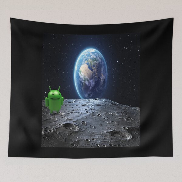 Item preview, Android on the Moon designed and sold by axlexx.