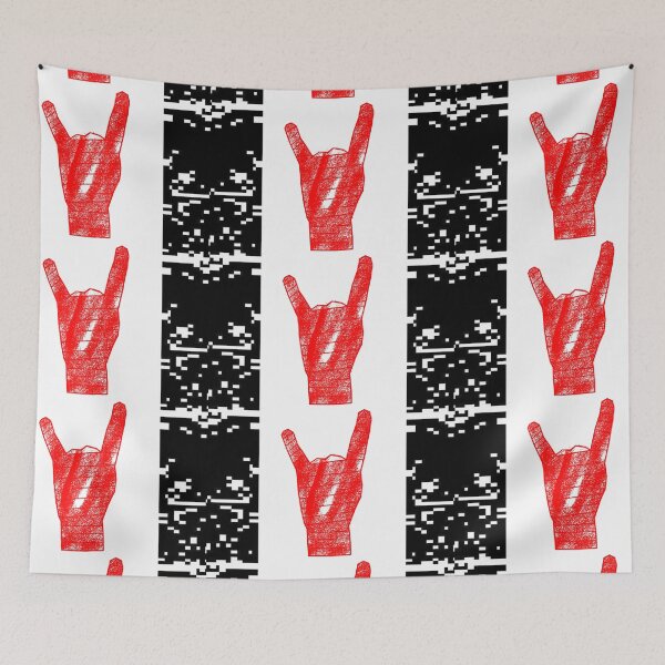 Item preview, Red hand Flag designed and sold by timothykrane.