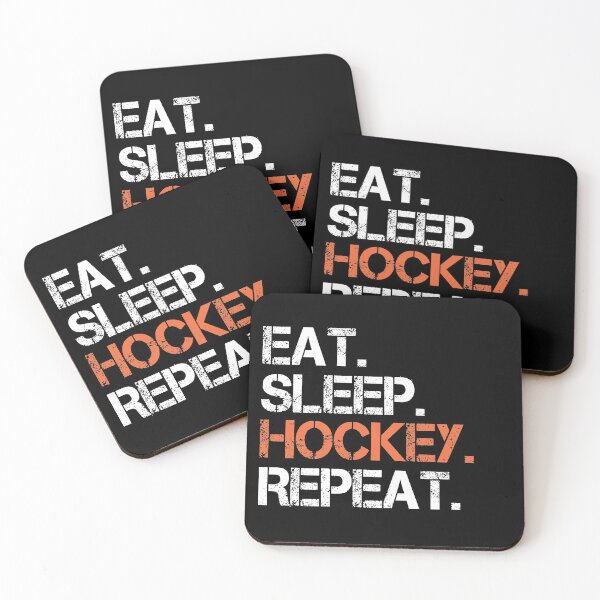 Item preview, Eat sleep hockey repeat designed and sold by meedTee.