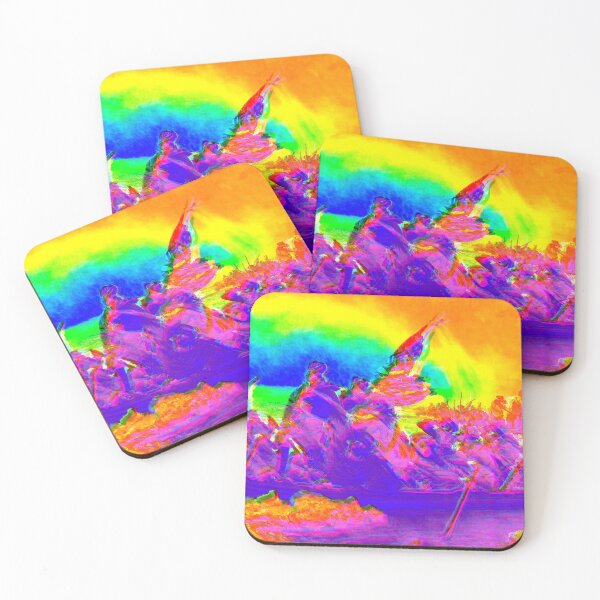 Item preview, George Washington Crossing the Delaware - Vaporwave Pop Art Version designed and sold by Dator-Abstracts.