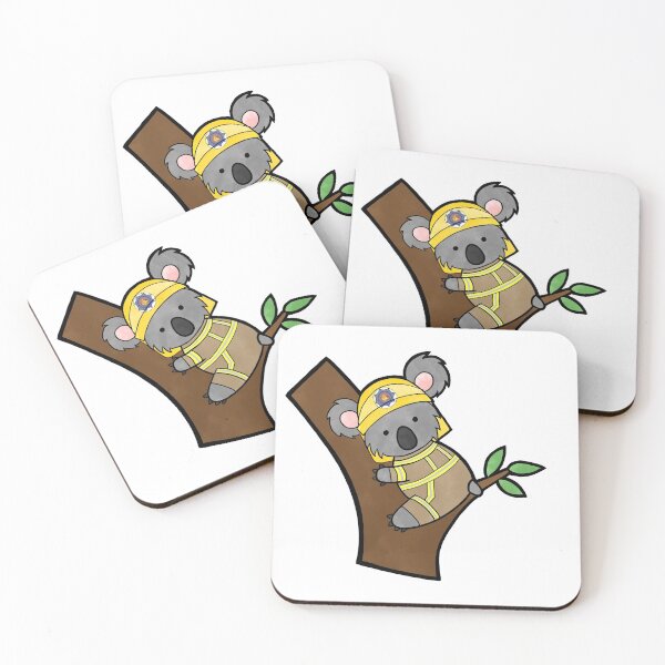 Item preview, Firefighter Koala designed and sold by maraudererastuf.