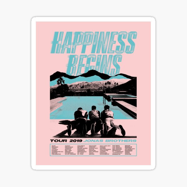 jonas x happiness Sticker