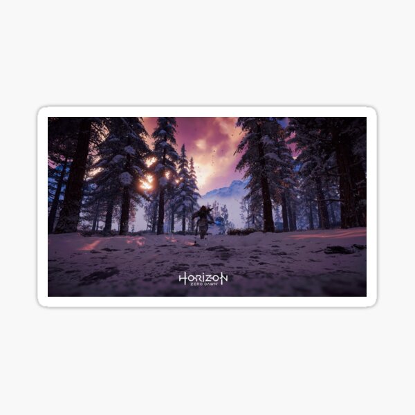 Horizon Zero Dawn Cinematic Poster 'Winter Run' Sticker