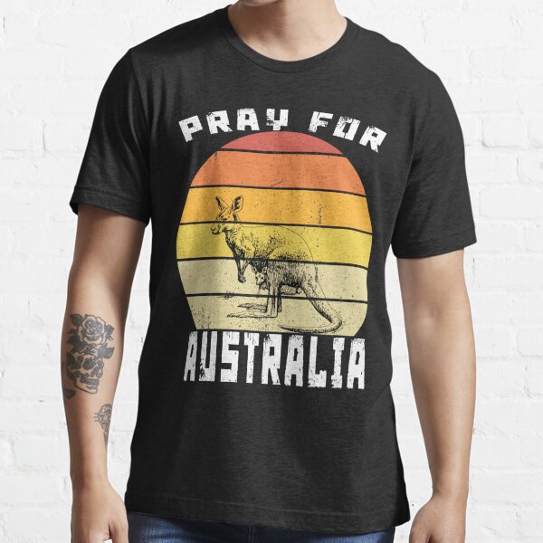 Pray For Australia As It's Part Of Us Save The Wild Animals Black T-Shirt