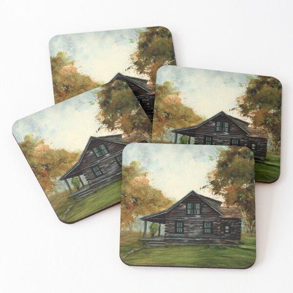 Item preview, Log Cabin Autumn Days  designed and sold by JanineRileyArt.