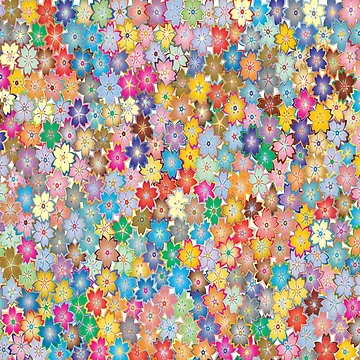 Artwork thumbnail, Multi-Color Flower Pattern by armawil