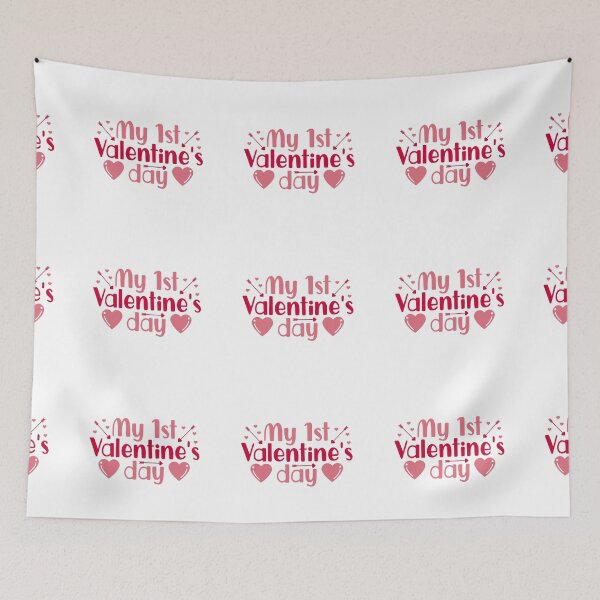 Item preview, My 1st Valentines Day Cute baby T-shirt designed and sold by HippyTees.
