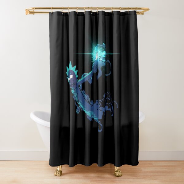 Rick Sanchez Blast em! Shower Curtain
