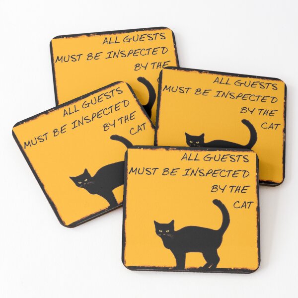 Item preview, All Guests Must Be Inspected by the Cat designed and sold by Cherts.